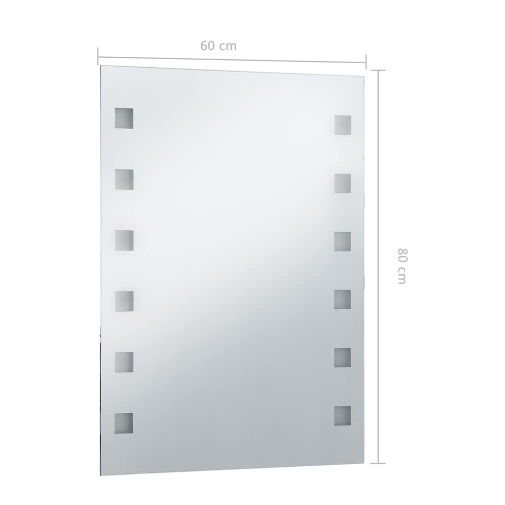 Baderomsspeil LED 60x80 cm