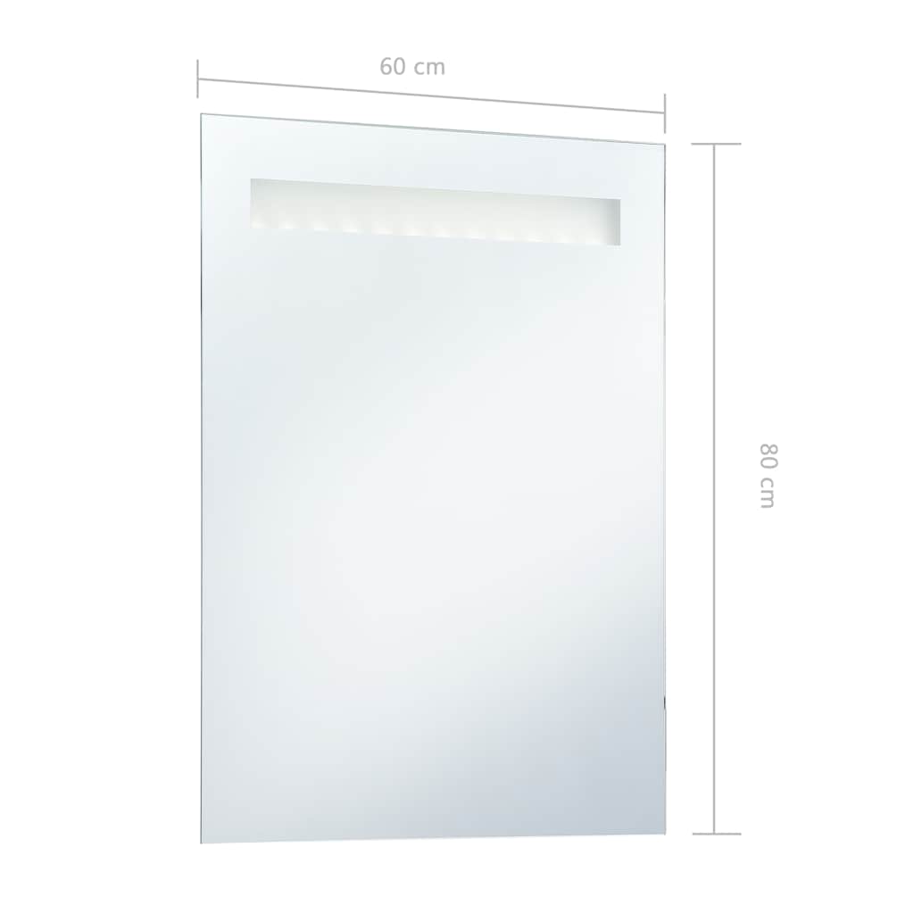 Baderomsspeil LED 60x80 cm