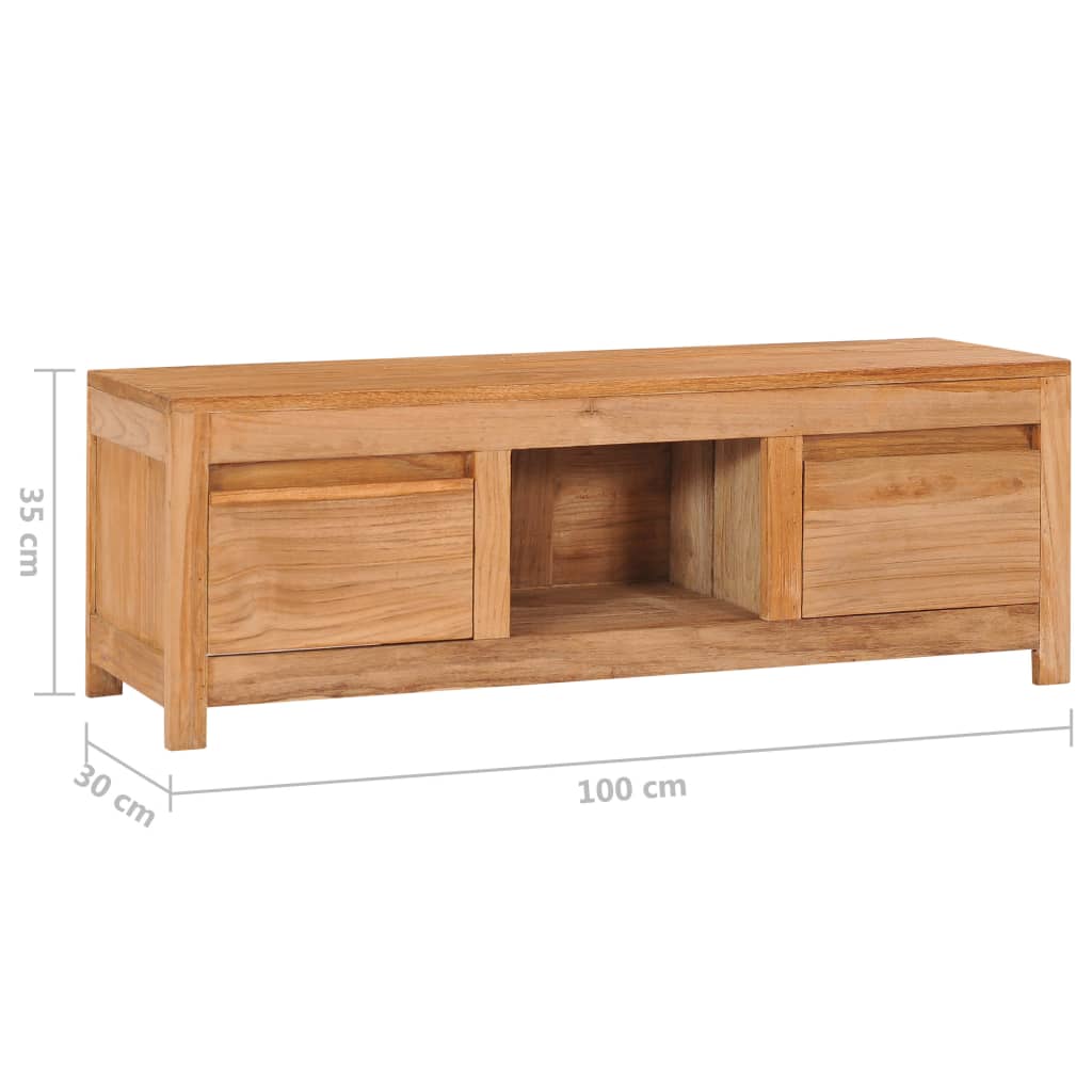 TV-Møbel Tre TV-benk 100x30x35 cm heltre teak