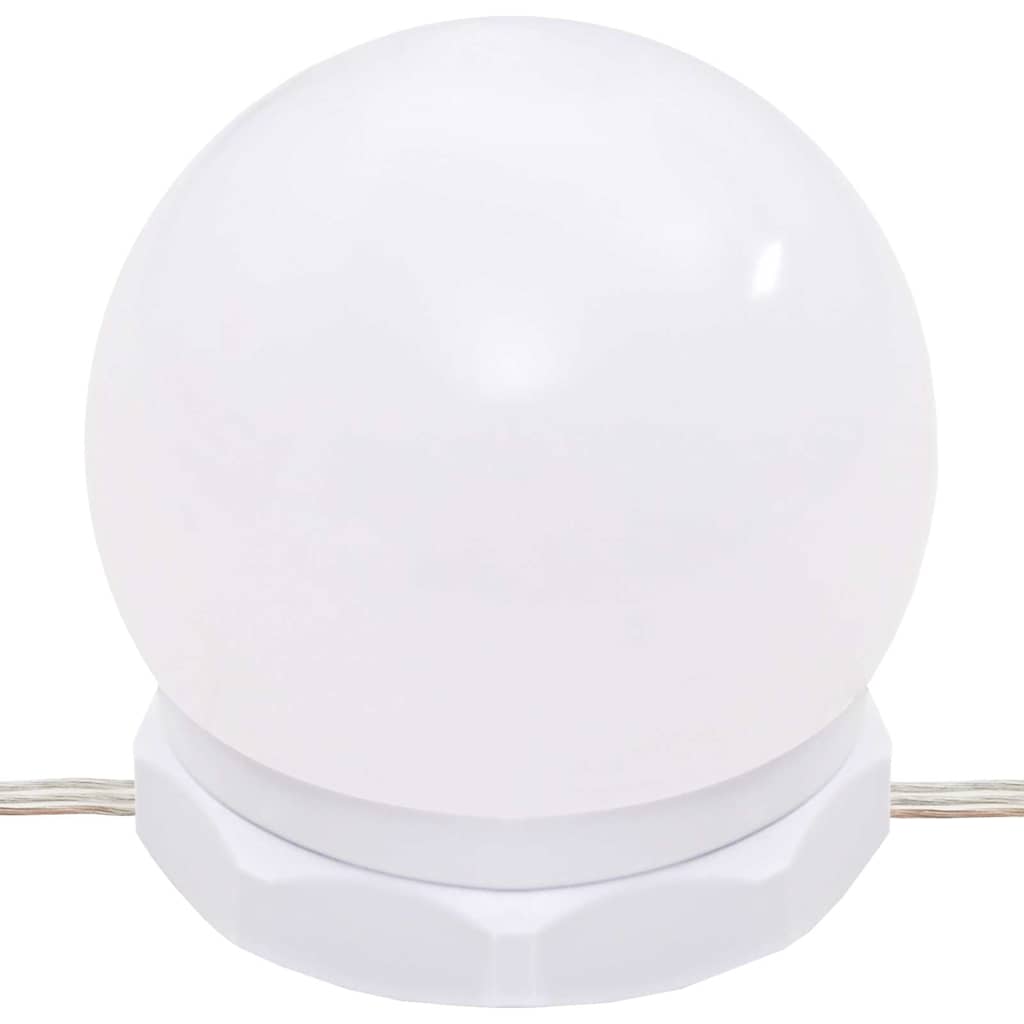 Sminkebord Svart Sett LED