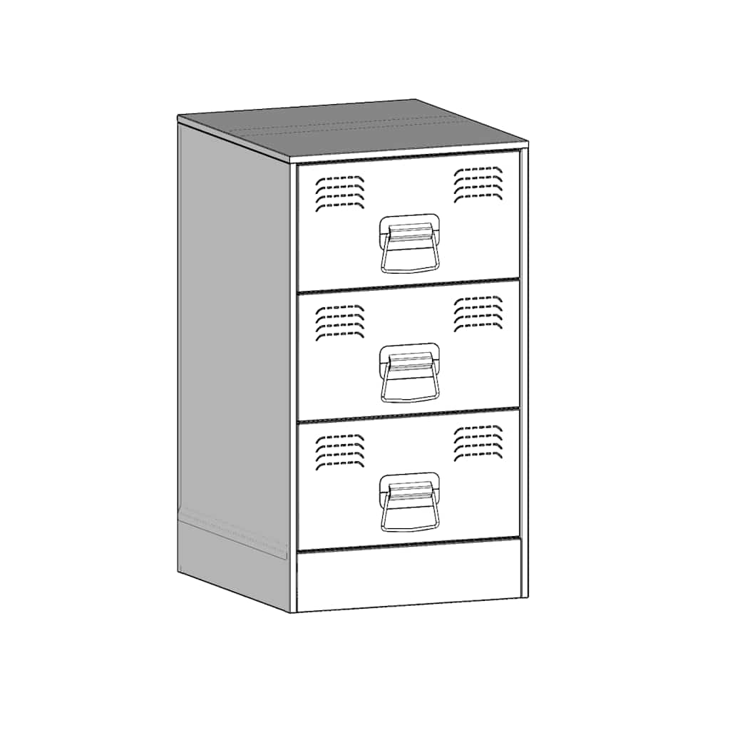 Nattbord Sengbord Svart 34,5x39x62 cm stål