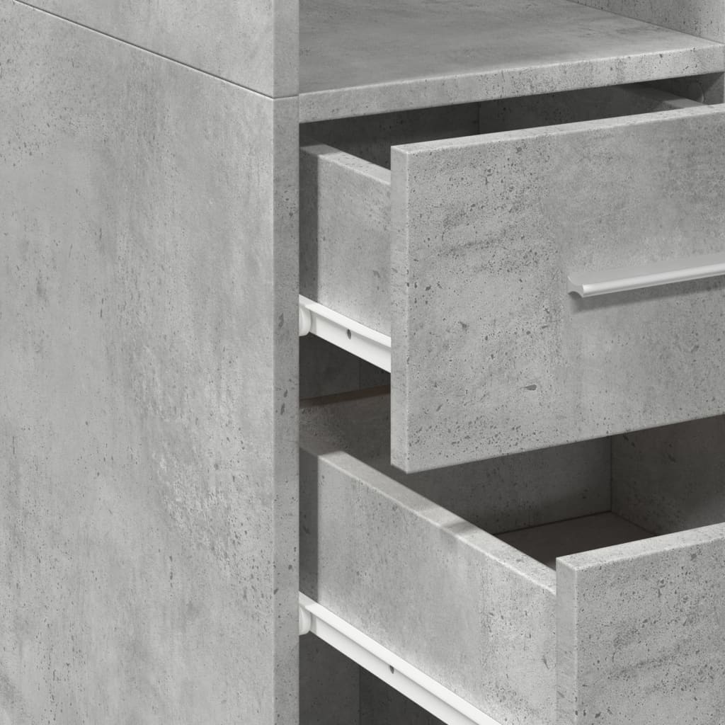 Skap Betonggrå 40x42,5x225 cm