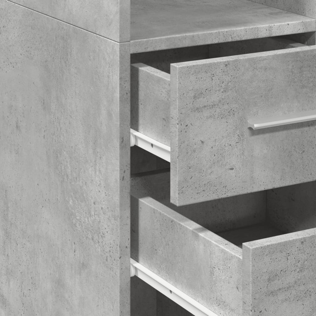 Skap Betonggrå 45x42,5x225 cm