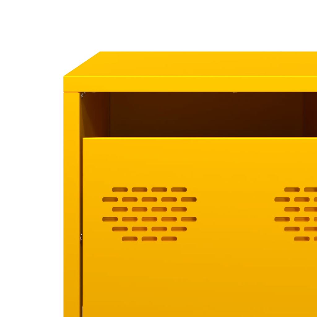 Salongbord Sofabord DIV. sennepsgul 101,5x50x43,5 cm kaldvalset stål