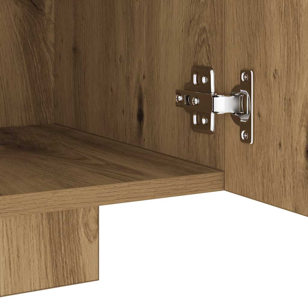 TV-Møbel Artisan Eik TV-benk med LED-lys 160x35x40 cm