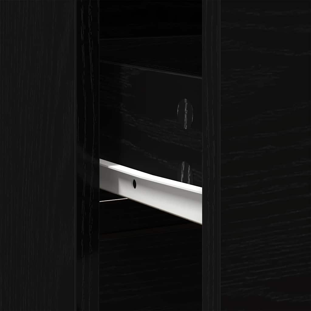 Skjenk Svart Eik med skuff 80x34x76 cm