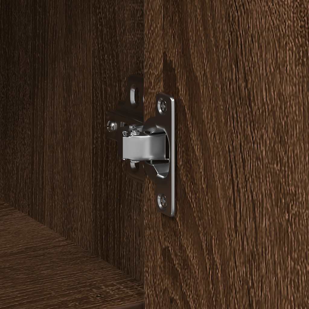 Skjenk Brun Eik med 6 skuffer 101x35x76 cm