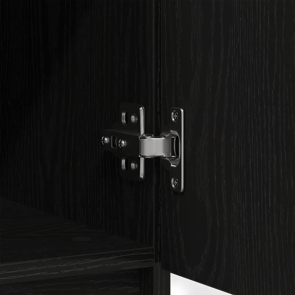 Skjenk Svart Eik med skuffer 71x35x84 cm