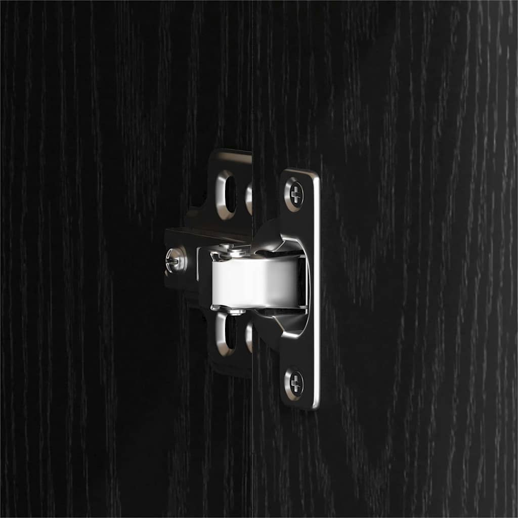 Skjenk Svart Eik 88x30x64 cm