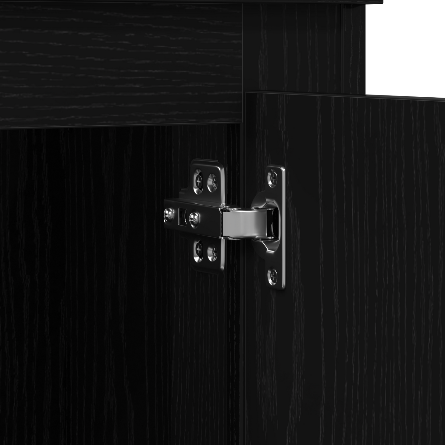 Skap Svart Eik 132x35,5x103,5 cm