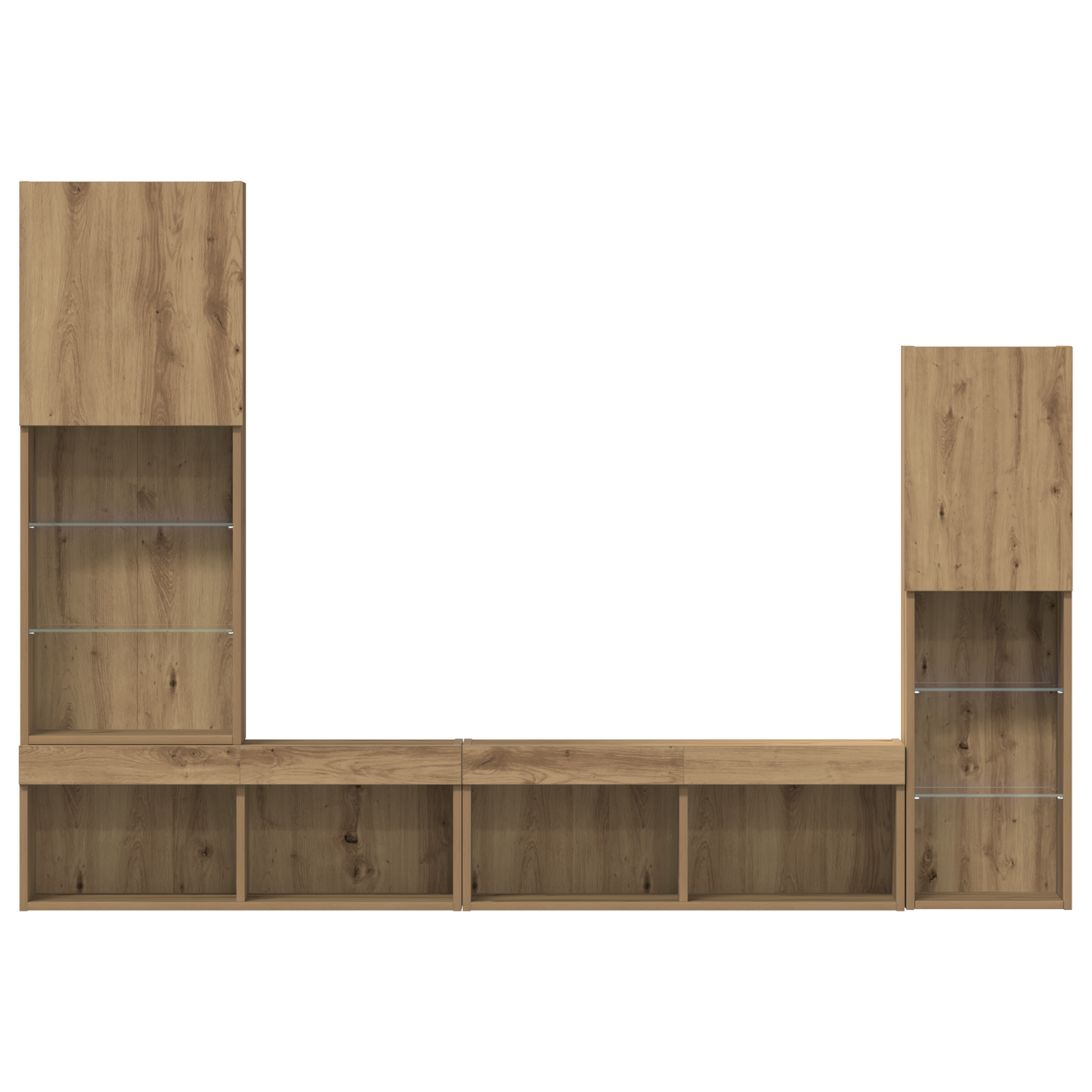 TV-Møbel Artisan Eik TV-skap med LED 40.5x30x102 cm