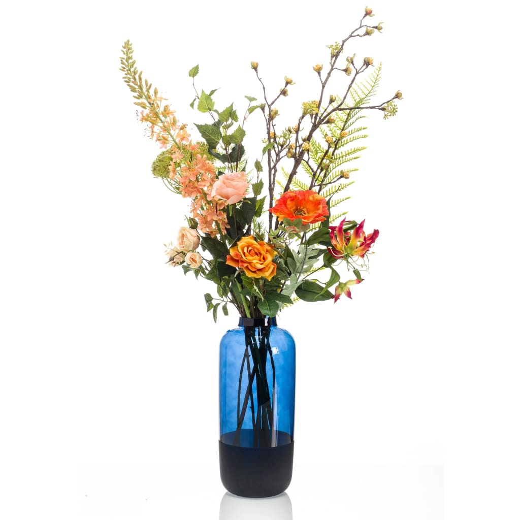 Kunstige planter blomster bukett Happy Orange XL