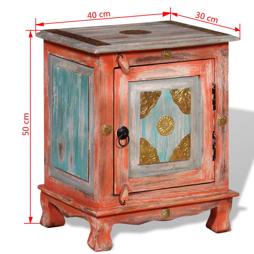 Nattbord Sengbord orange mango heltre