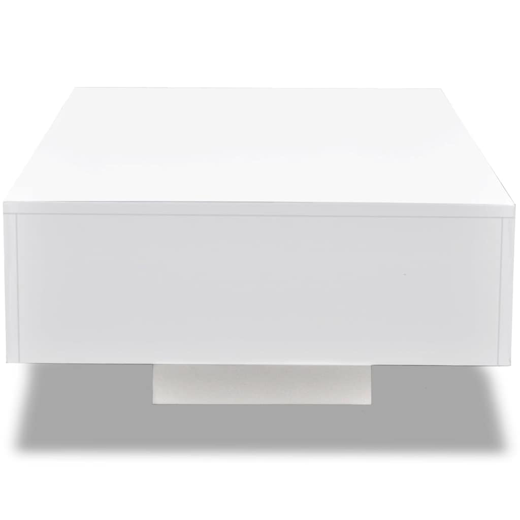 Salongbord Sofabord Høyglans Hvit