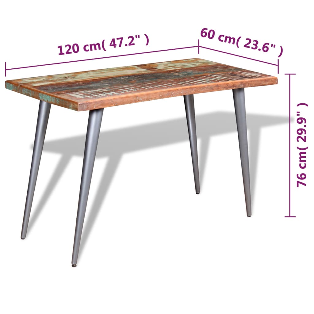 Spisebord Kjøkkenbord gjenvunnet heltre 120x60x76 cm