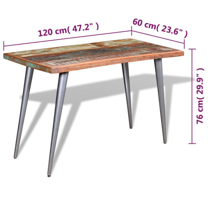 Spisebord Kjøkkenbord gjenvunnet heltre 120x60x76 cm