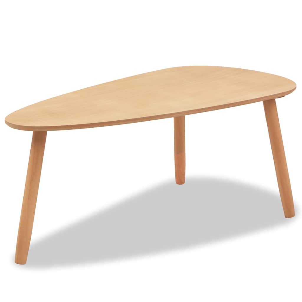 Salongbord Sofabord Tre heltre furu sett 2 deler brun