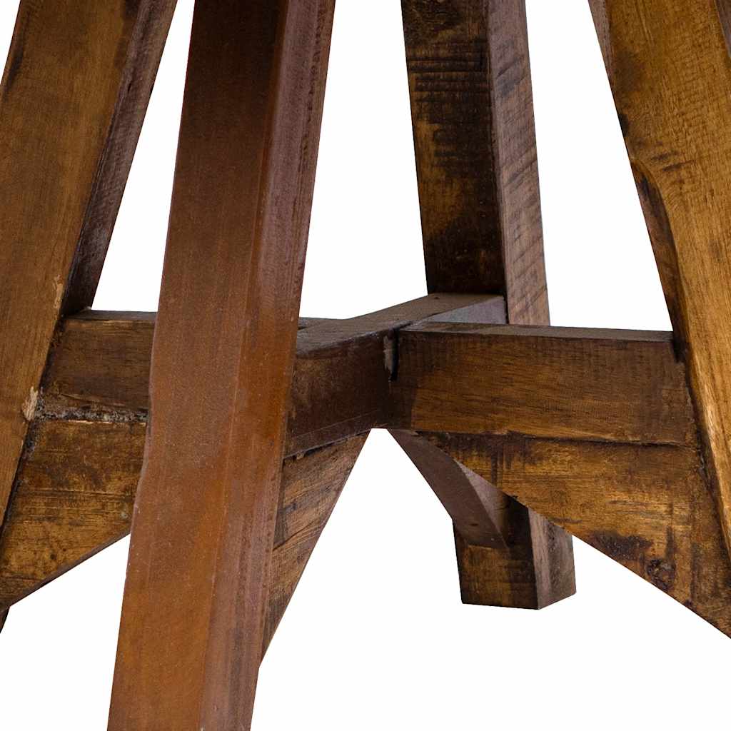 Salongbord Sofabord Tre Gjenvunnet Heltre 60x45 cm sølv