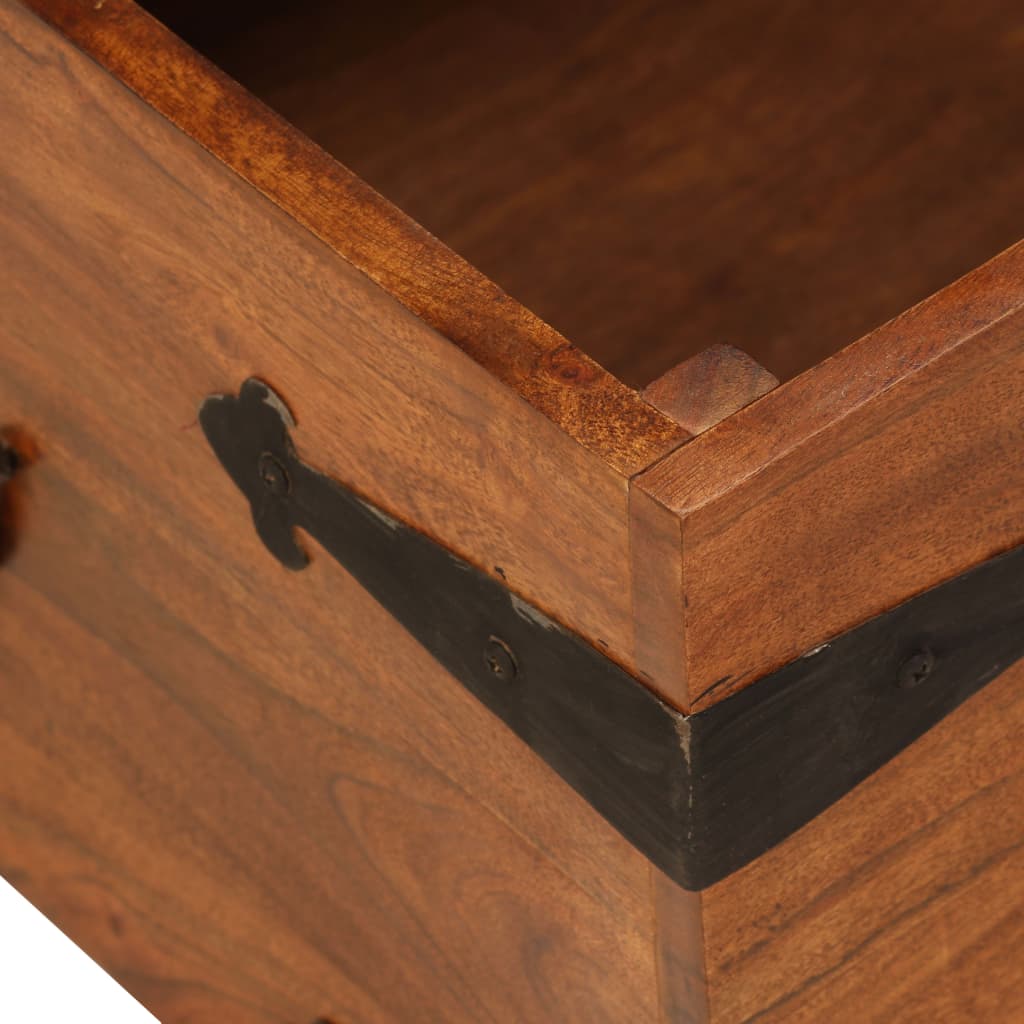 Salongbord Sofabord Tre heltre akasie honningfinish 110x55x35 cm