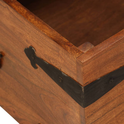 Salongbord Sofabord Tre heltre akasie honningfinish 110x55x35 cm