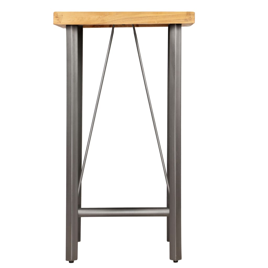 Barbord kafebord Bistrobord gjenvunnet heltre teak 60x60x107 cm