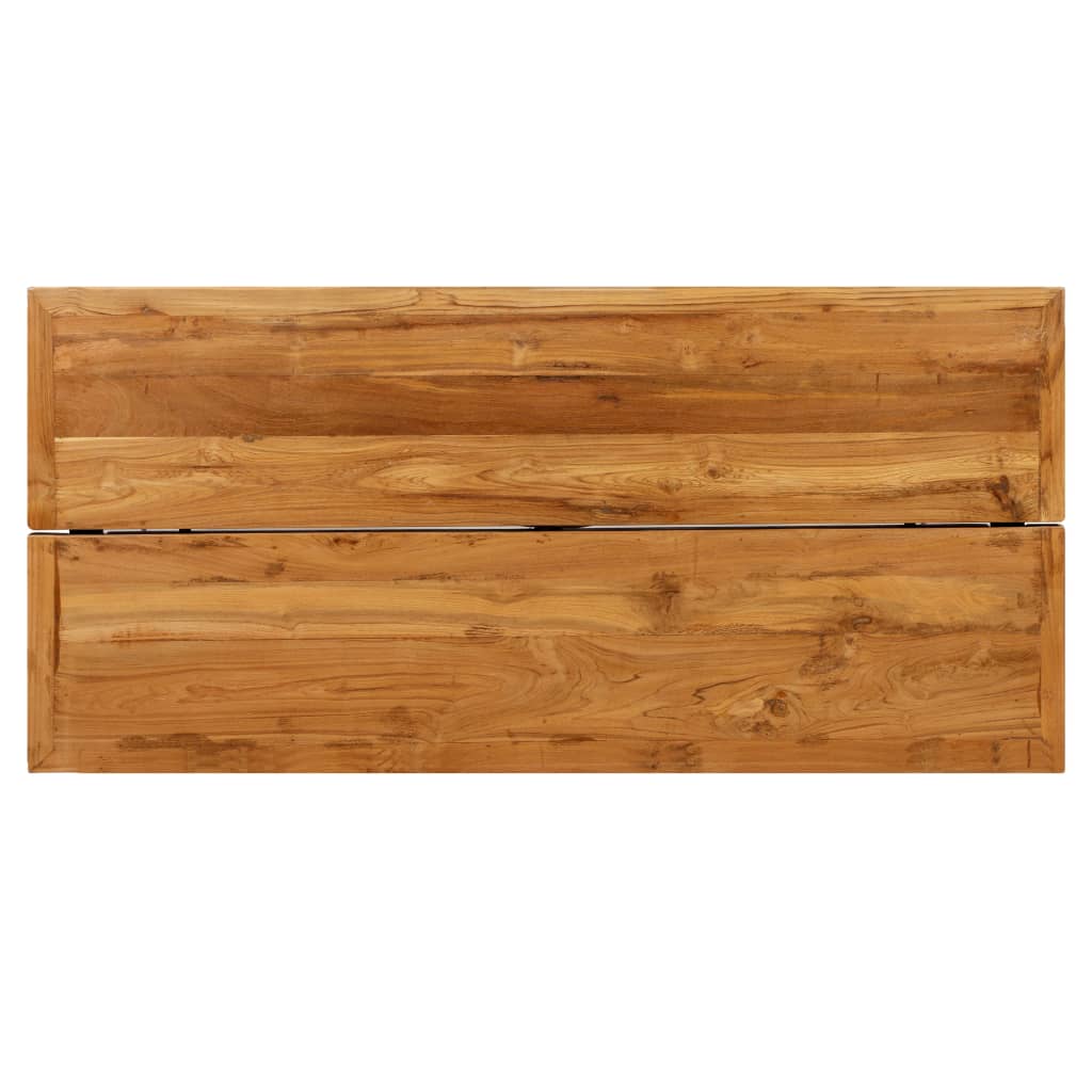 Barbord kafebord Bistrobord gjenvunnet heltre teak 150x70x106 cm