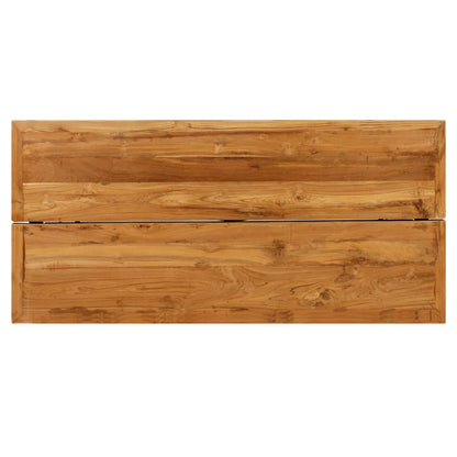 Barbord kafebord Bistrobord gjenvunnet heltre teak 150x70x106 cm