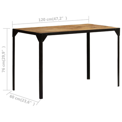 Spisebord Kjøkkenbord heltre mango og stål 120 cm