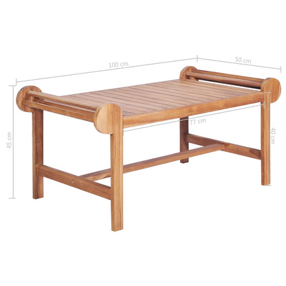 Salongbord Sofabord 100x50x45 cm heltre teak