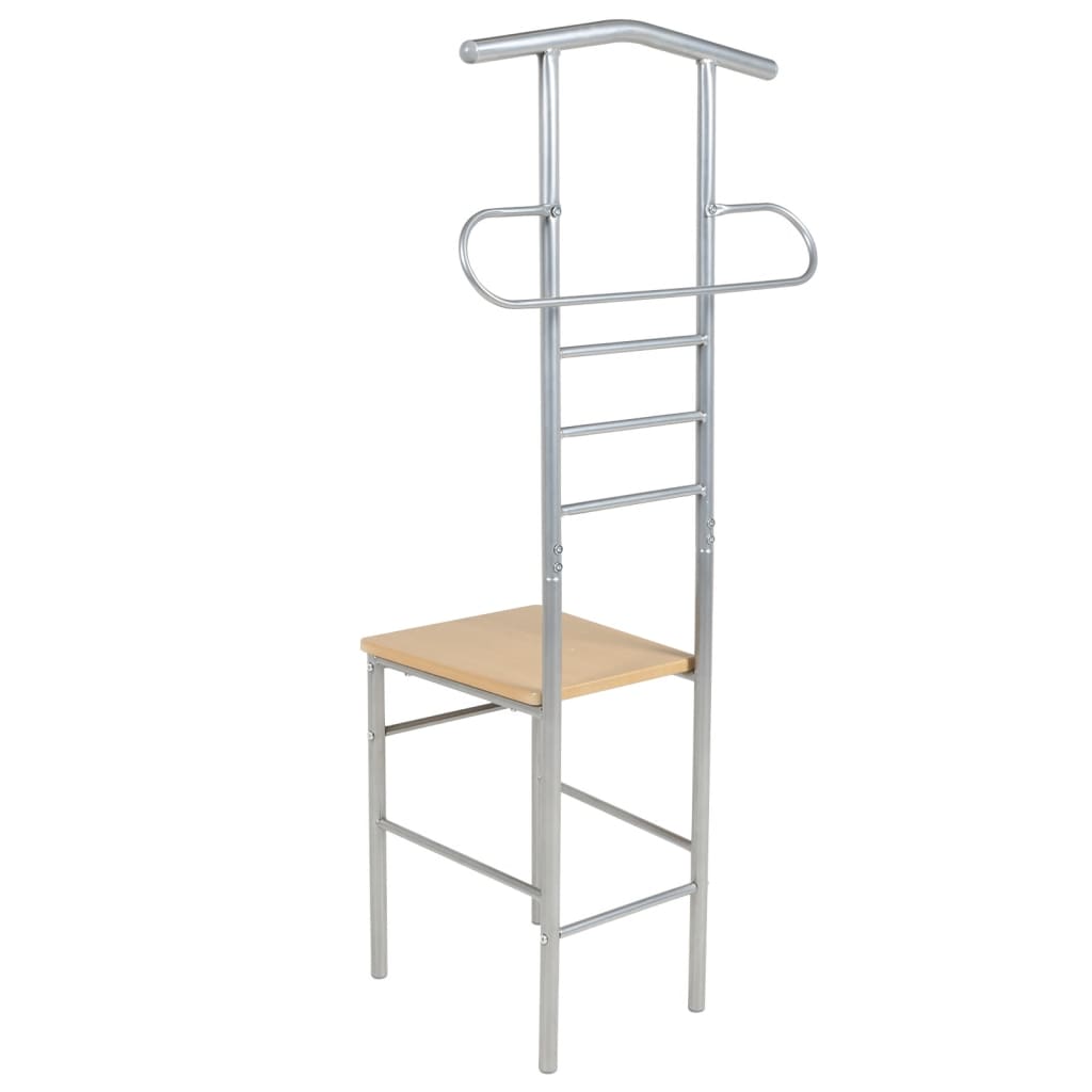 Hallmøbel Klesstativ med stol 2 stk metall