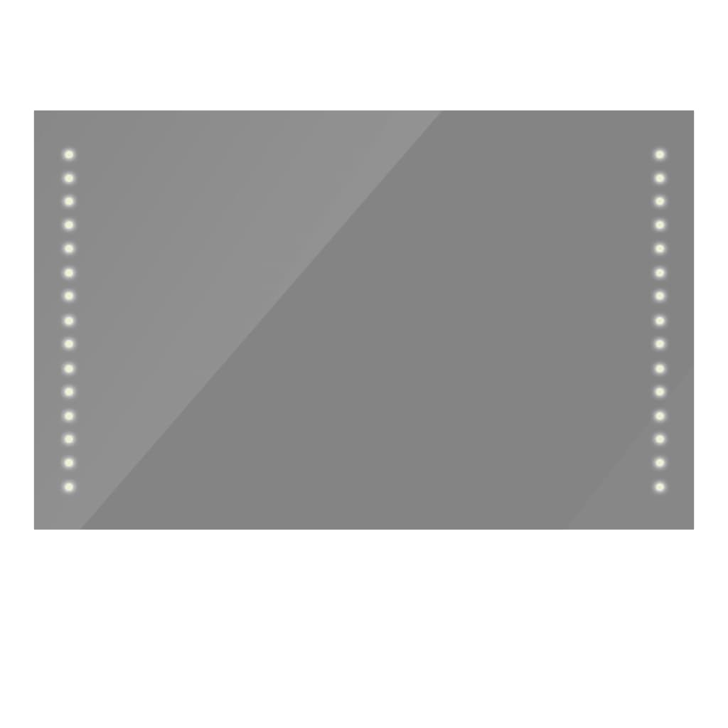 Baderomsspeil med LED-lys 100 x 60 cm (L x H)
