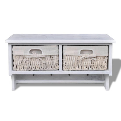 Vegghylle Hvit 60x23,5x33 cm keisertre