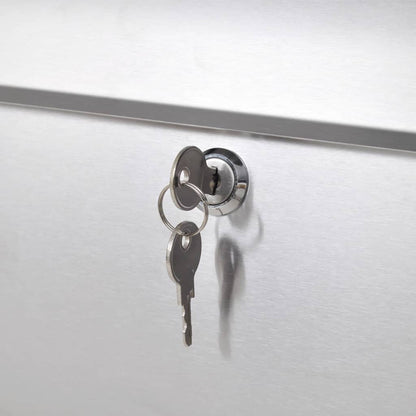 Postkasse på stativ rustfritt stål