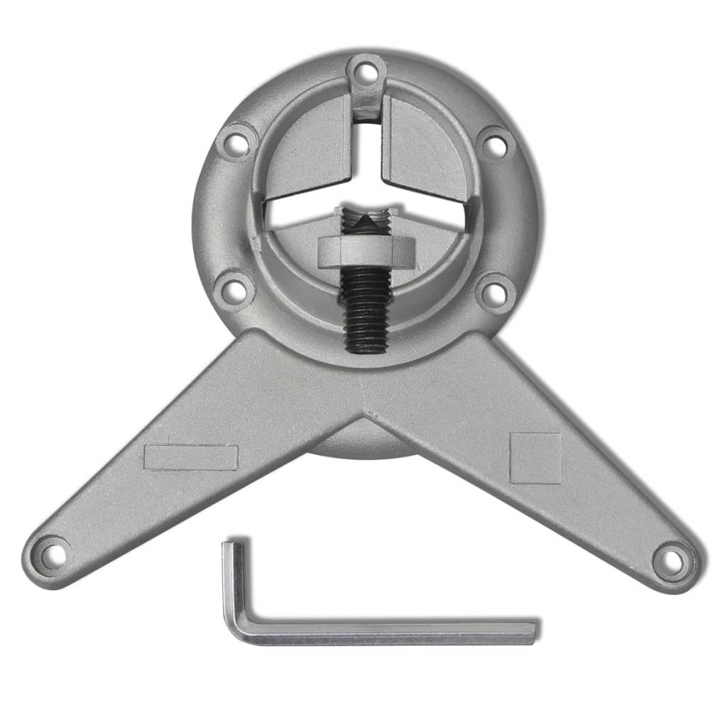 Bordben 4 Height justerbare Bordben Børstet nikkel 1100 mm