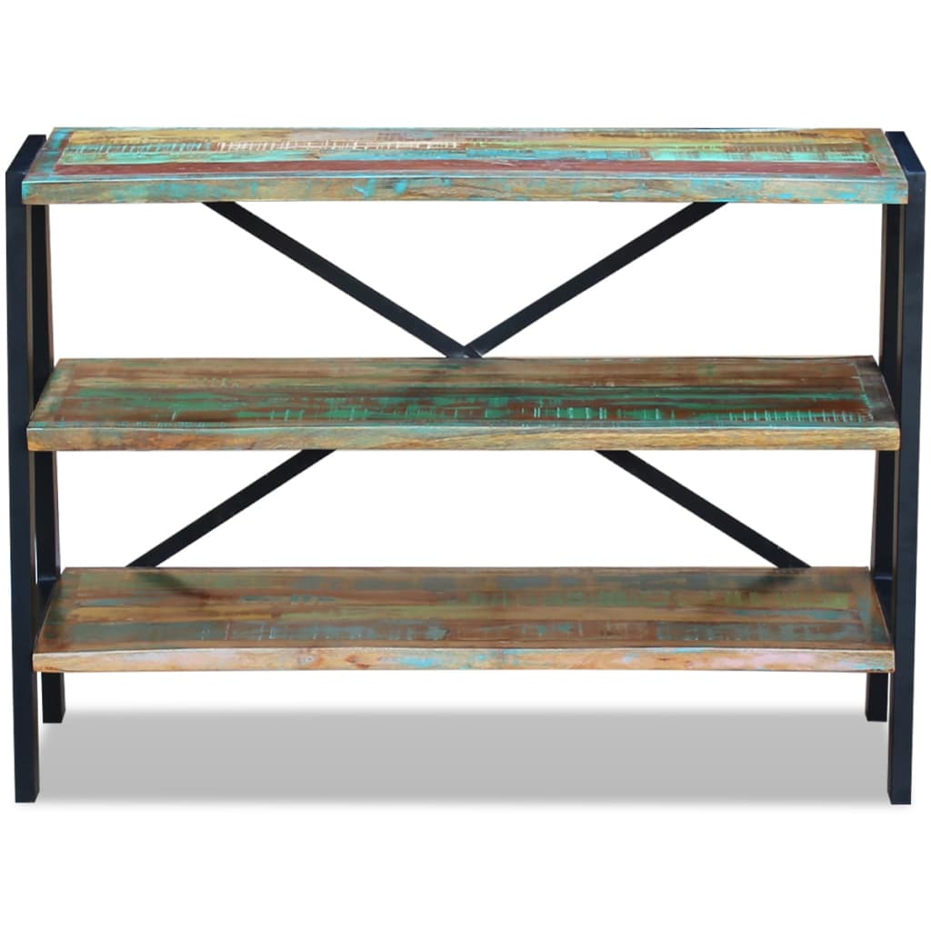 Skjenk Tre med 3 hyller gjenvunnet heltre