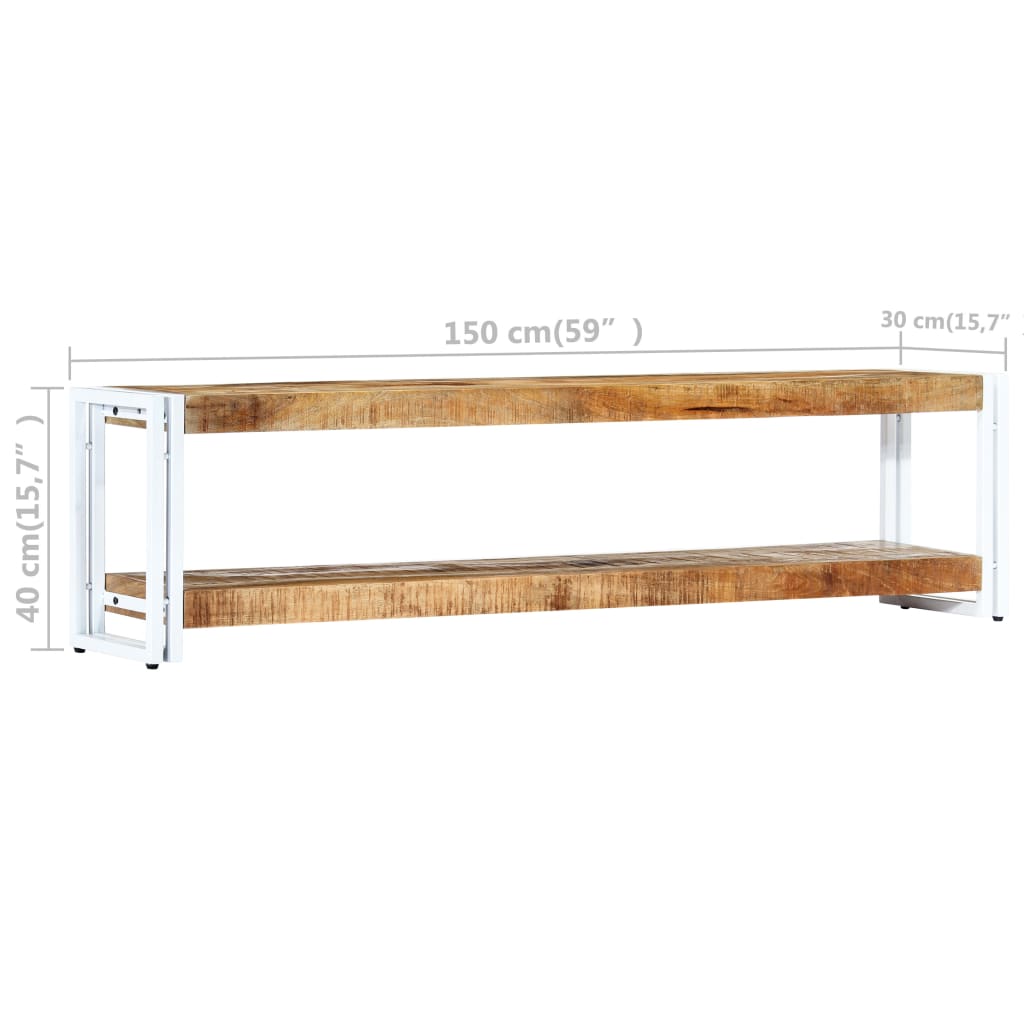 TV-benk 150x30x40 cm heltre mango