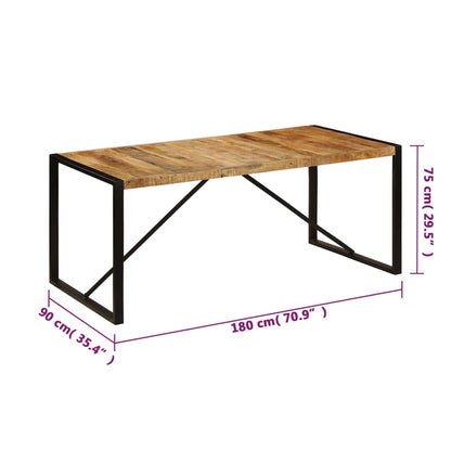 Spisebord Kjøkkenbord 180x90x75 cm heltre mango