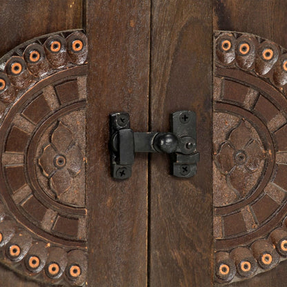 Skjenk Tre med utskåret design 110x35x70 cm heltre mango