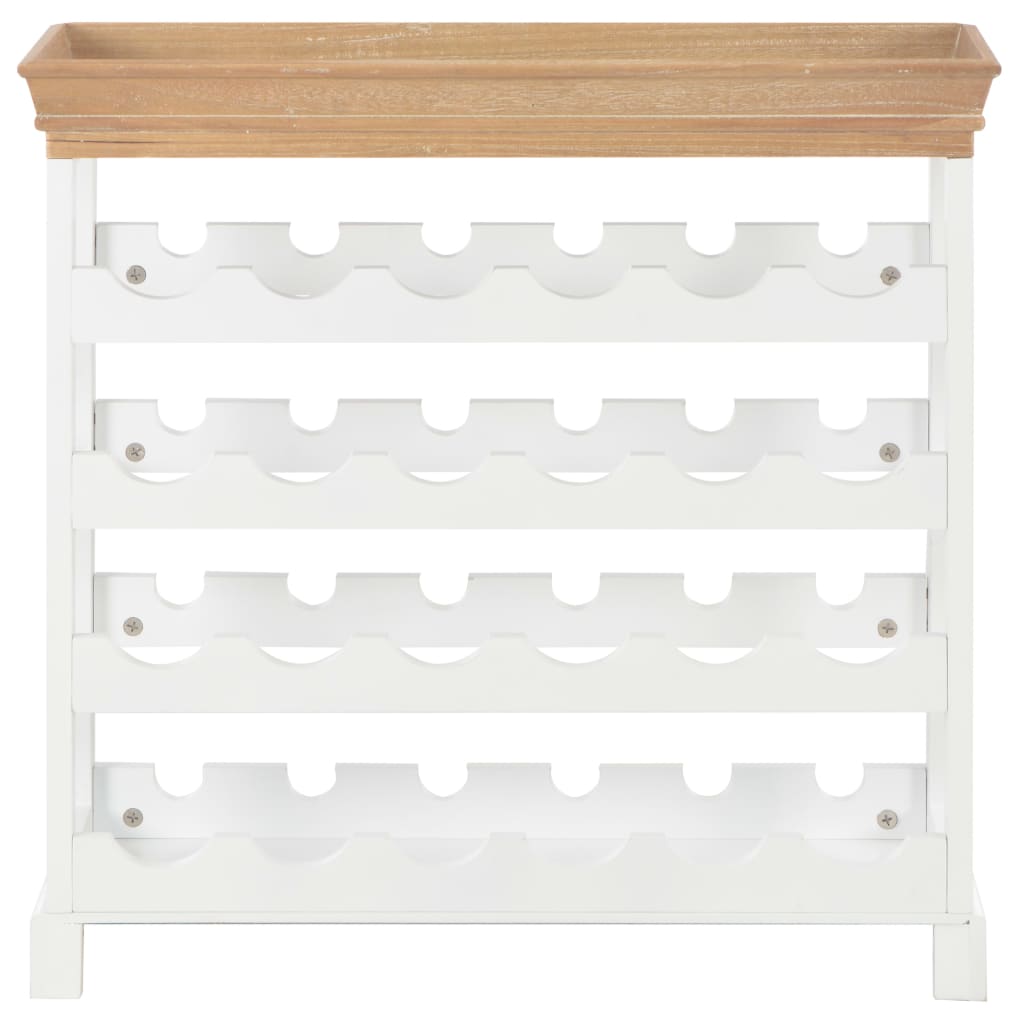 Vinstativ Vinhylle Hvit 70x22,5x70,5 cm