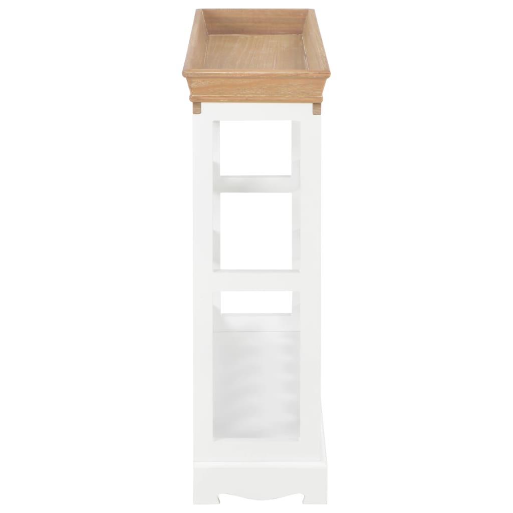 Vinstativ Vinhylle Hvit 70x22,5x70,5 cm