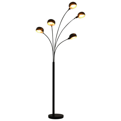 Gulvlampe Stålampe 200 cm 5 x E14 svart og gull