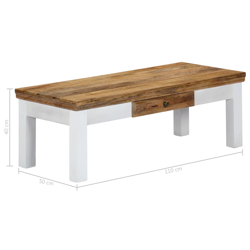 Salongbord Sofabord Tre 110x50x40 cm heltre mango