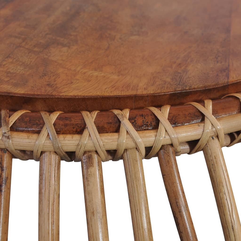 Salongbord Sofabord Tre naturlig rotting 2 stk