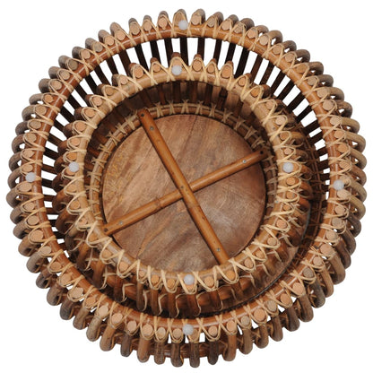 Salongbord Sofabord Tre naturlig rotting 2 stk