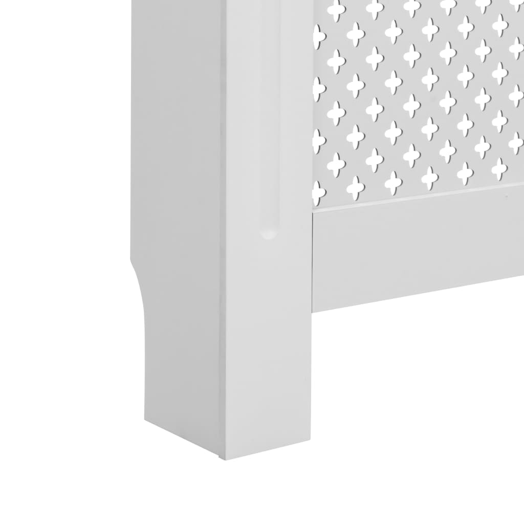 Radiatordeksel hvit 172x19x81,5 cm MDF