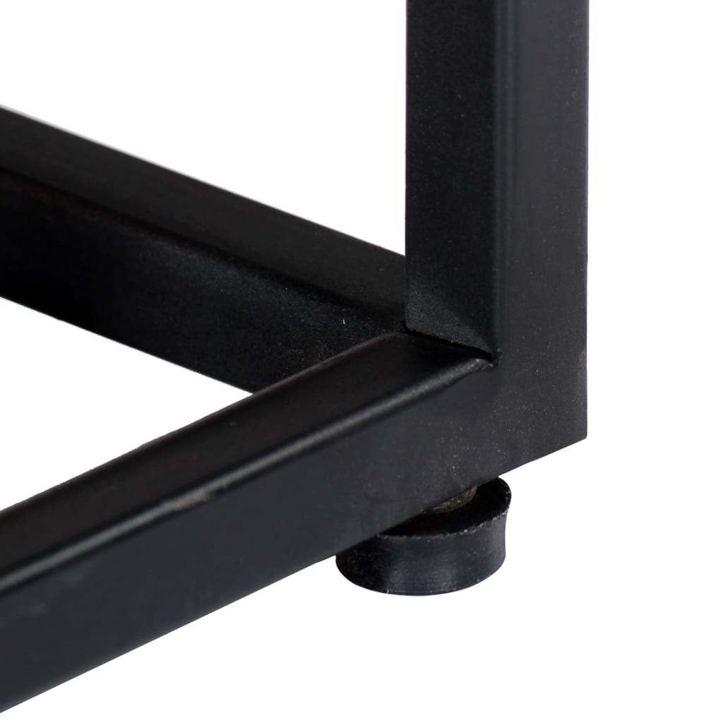 Nattbord Sengbord Tre Gjenvunnet Heltre 40x30x50 cm stål