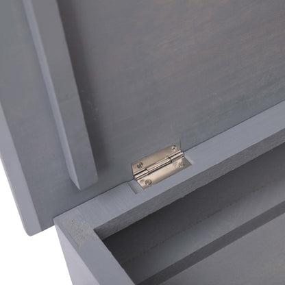 Skoskap Skohylle Skobenk Grå 50x28x58 cm keisertre