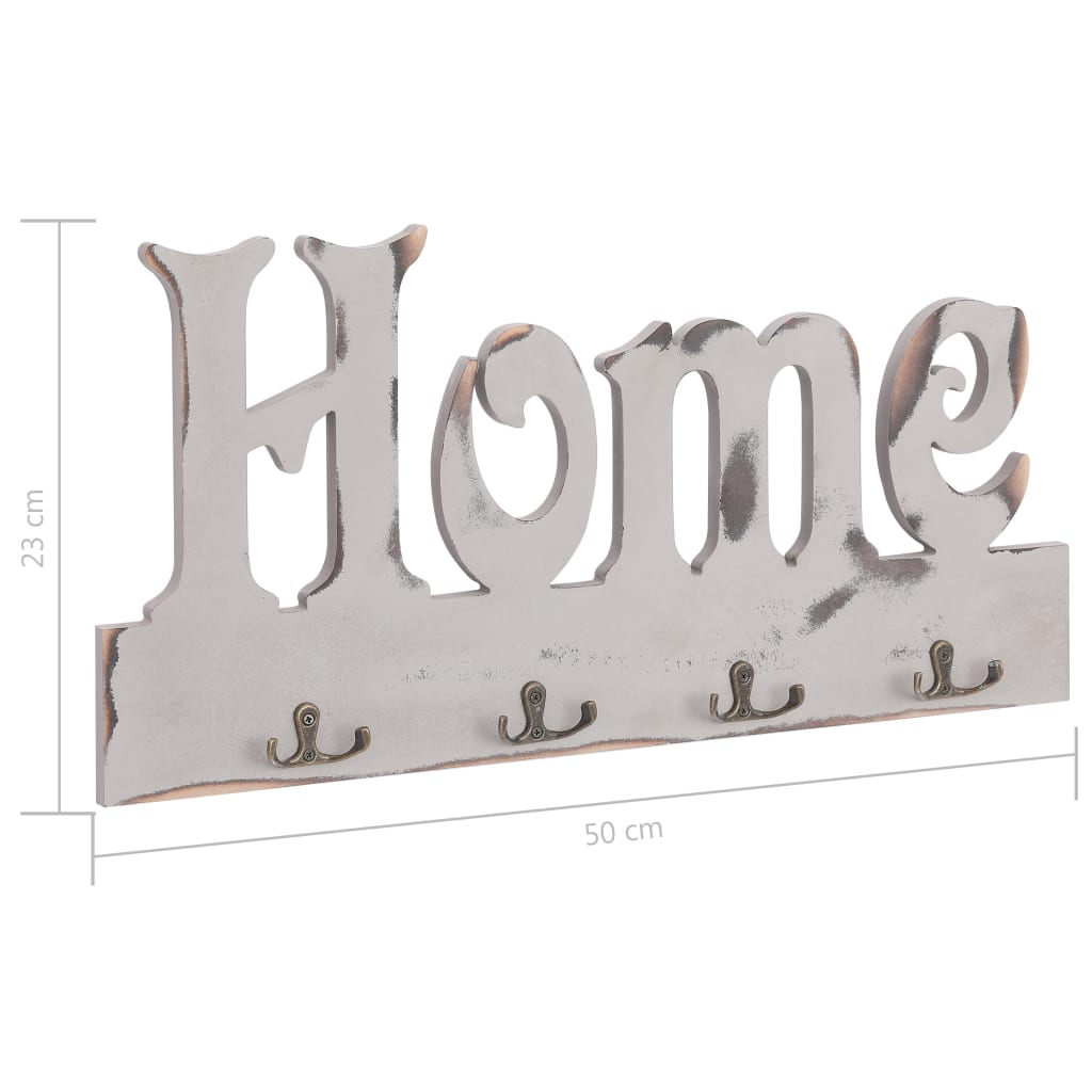 Garderobestativ Veggmontert garderobepanel HOME 50x23 cm