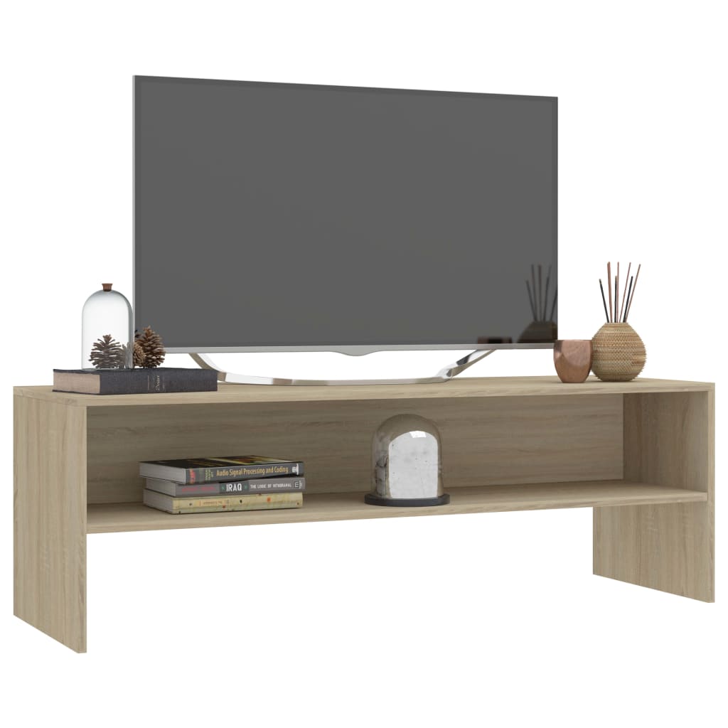 TV-benk sonoma eik 120x40x40 cm konstruert tre