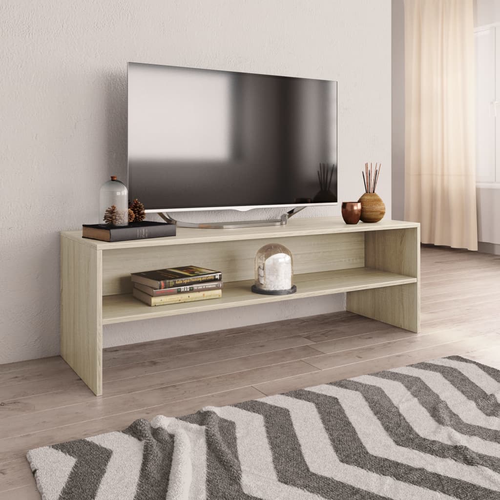 TV-benk sonoma eik 120x40x40 cm konstruert tre